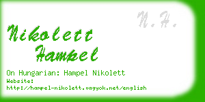 nikolett hampel business card